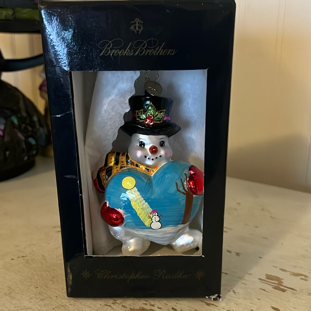 Christopher Radko Brooks Brothers Snowman